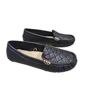Alexis Bendel Dorothy Black Loafer Flats Comfort Slip‎ On Casual Shoes Size 8